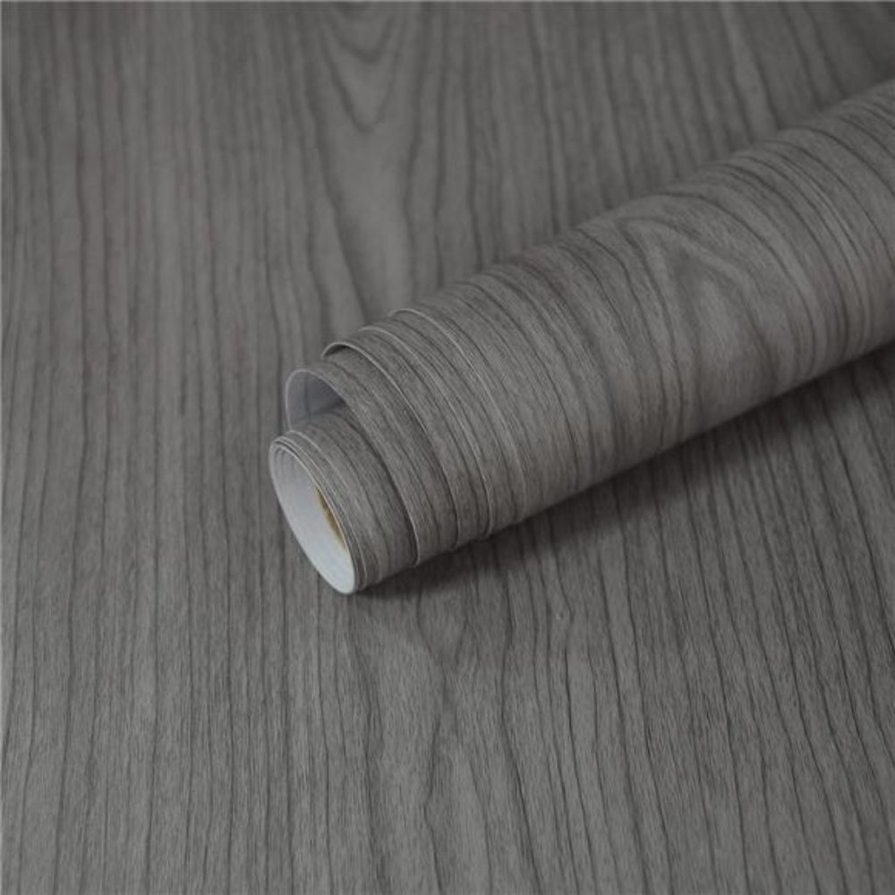 Black Wood Contact Paper Wood Wallpaper 15.7 "x 118" Adhesive Paper